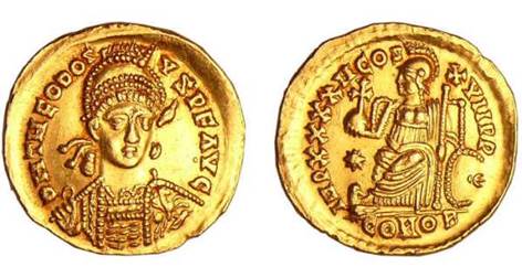 Théodose II - Solidus (402-450, Constantinople) - Monnaies ...