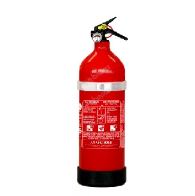 Une image contenant extincteur, texte, bouteille, rouge Description générée automatiquement