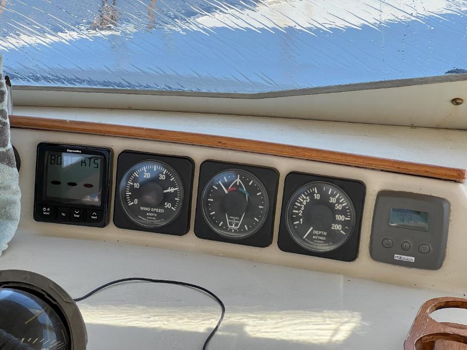 Une image contenant appareil, panneau de contrôle, jauge, véhicule
Description générée automatiquement