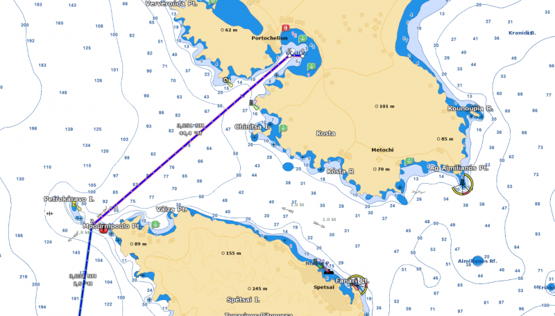 Arrivée Porto Héli