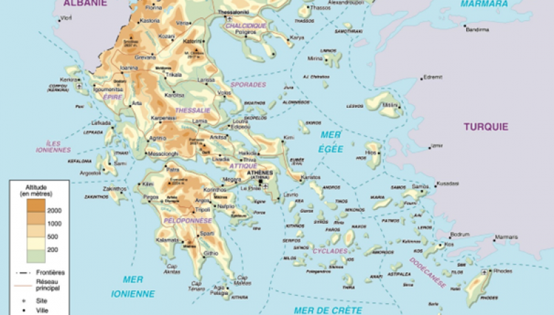 Carte Grèce